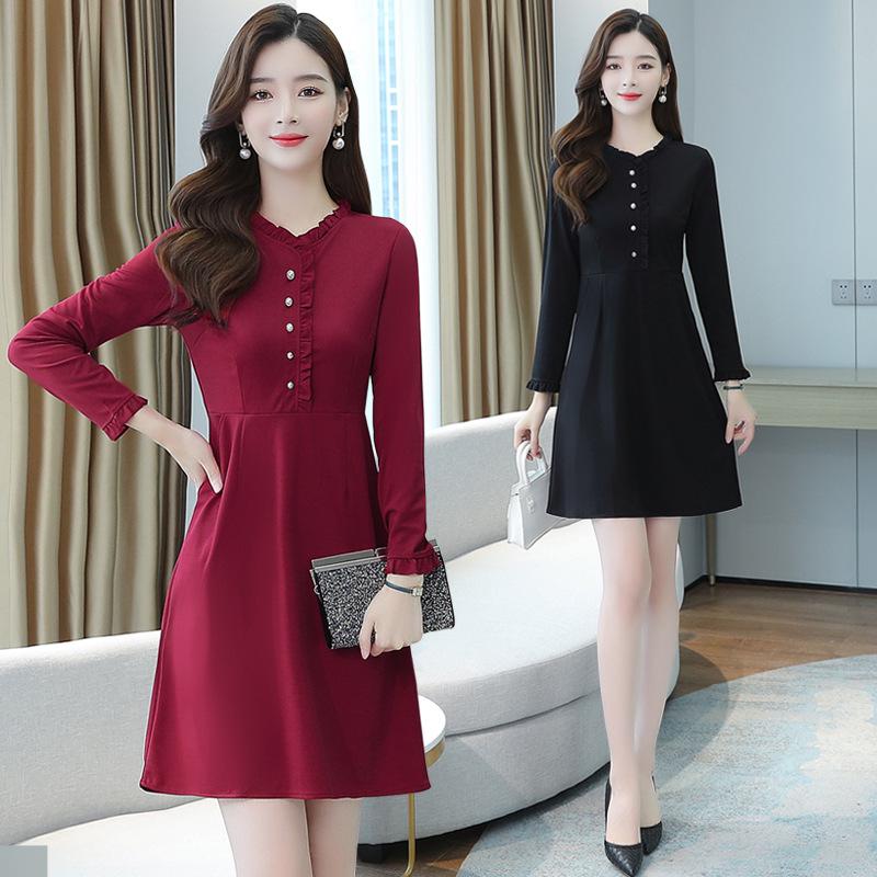 

Celebrity Style Women s Long-Sleeve Base Layer: Chic Petite Autumn/Winter Wear 2XL красный