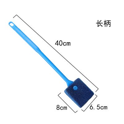 Aquarium Cleaning Brush Long Handle Fish Tank Scrubber Sponge Scraper Tool for Glass and Acrylic Tank Maintenance 40cm Length