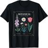 Foxglove Daisy Tulip Field Vibe Vintage Flower Arrangement T-Shirt
