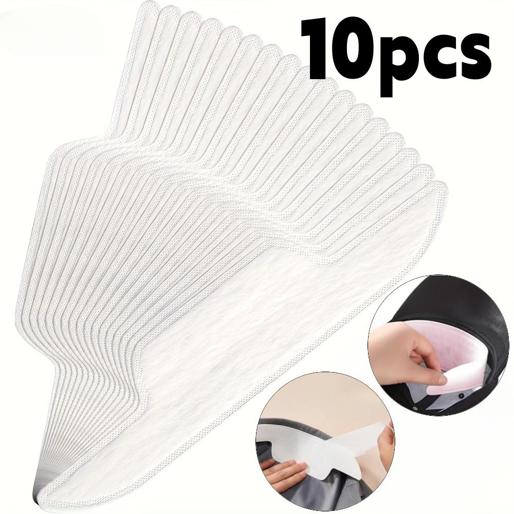 

10/20pcs Hats Collar Sweat-Wicking Pads Inner Lining Protection Stickers Disposable Absorbent Dryness Patch for Caps Shirt Liner 10pcs
