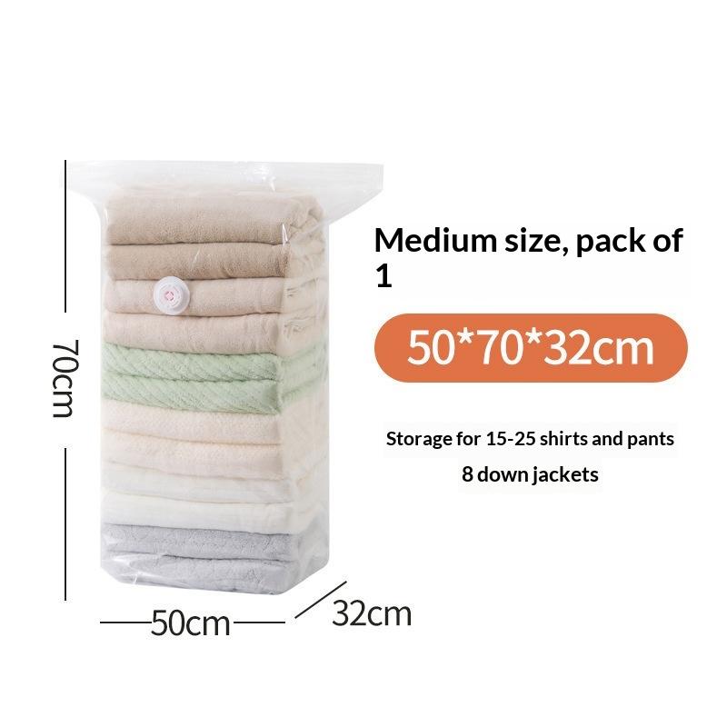 1 Unidad Bolsa de Compresión al Vacío Engrosada, Bolsa de Vacío Transparente para Edredón, Bolsa Doméstica para Almacenamiento y Clasificación de Ropa, Bolsa de Almacenamiento