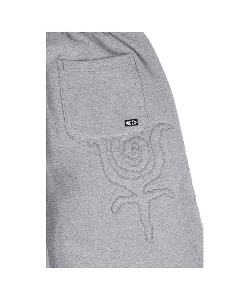 Ialtial [Non Brushed] Emanate Logo Jogger Pants Melange Gray