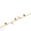 Light Jewelry Style Blue Bell Flower Pure Silver Plated Natural Freshwater Pearl Adjustable Women's Bracelet