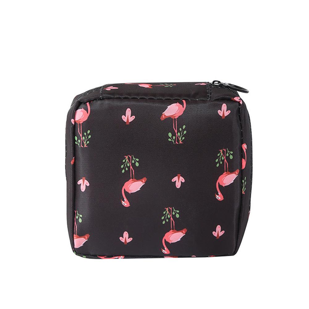 1pc Polyester Multi-Functional Travel Organizer Bag Portable Cosmetic Menstrual Pad Storage Pouch Makeup Organizer Bag for Women