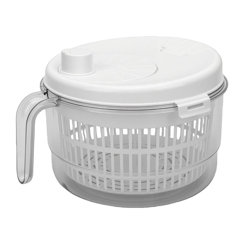 Salad Spinner with Removable Lid Hand Crank Vegetable Fruit Washer Dryer Quick Drainage For Kitchen Use