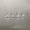 Zircon Mini Triangular Stud Earrings, Small and Exquisite Fashion High-end Earrings, Versatile Temperament Earrings.