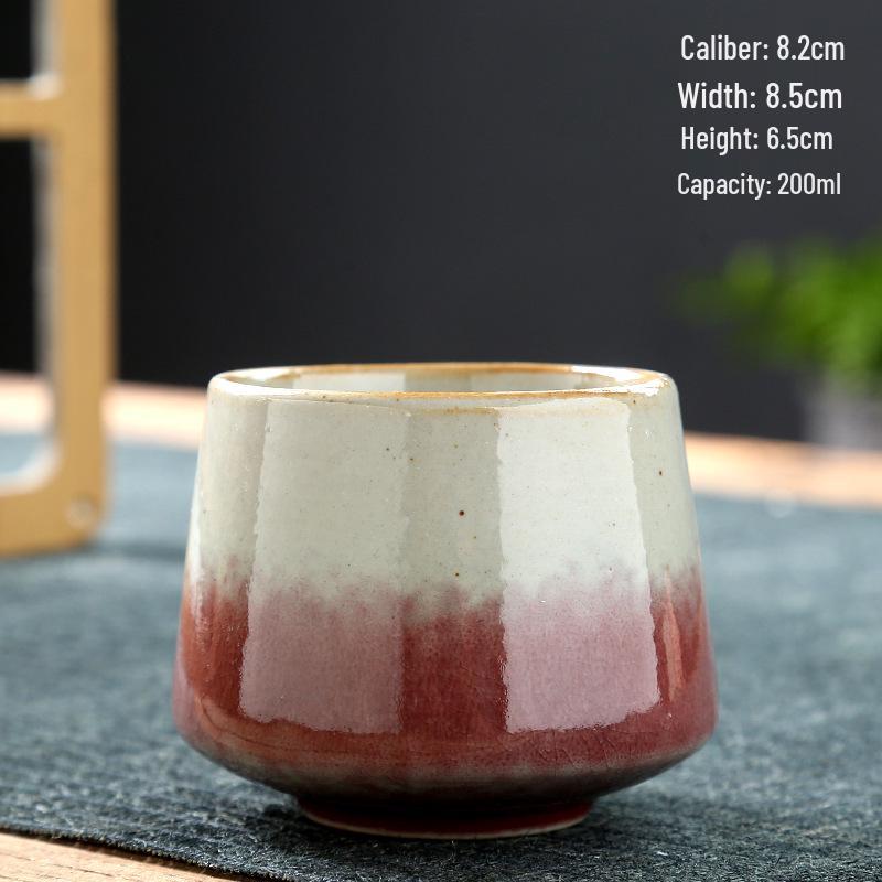 Retro Coarse Pottery Ceramic Coffee and Tea Cup for Home Use