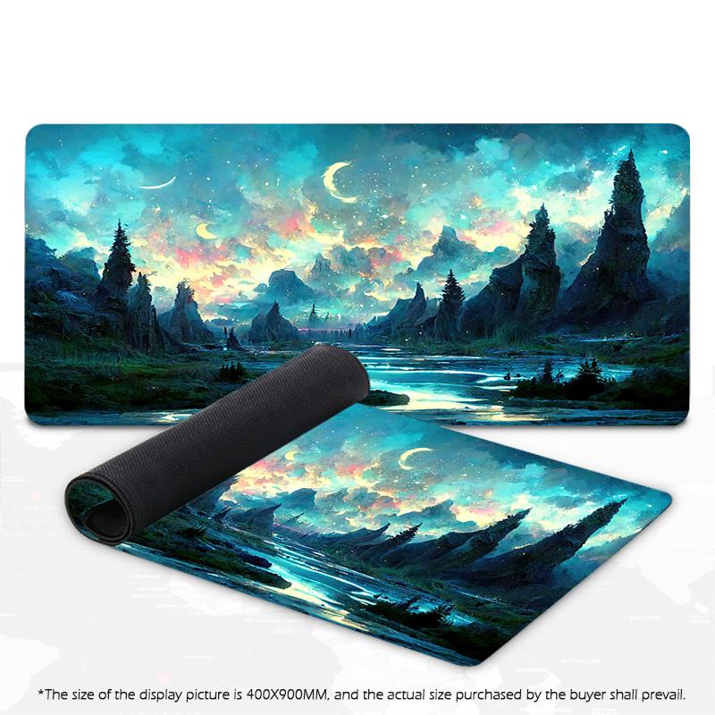 Green Forest Mouse Pad Gamer Mat Mousepad XXL Mouse Mat Large Keyboard Mat Desk Pad Mousepads For Computer Laptop Mouse Pads