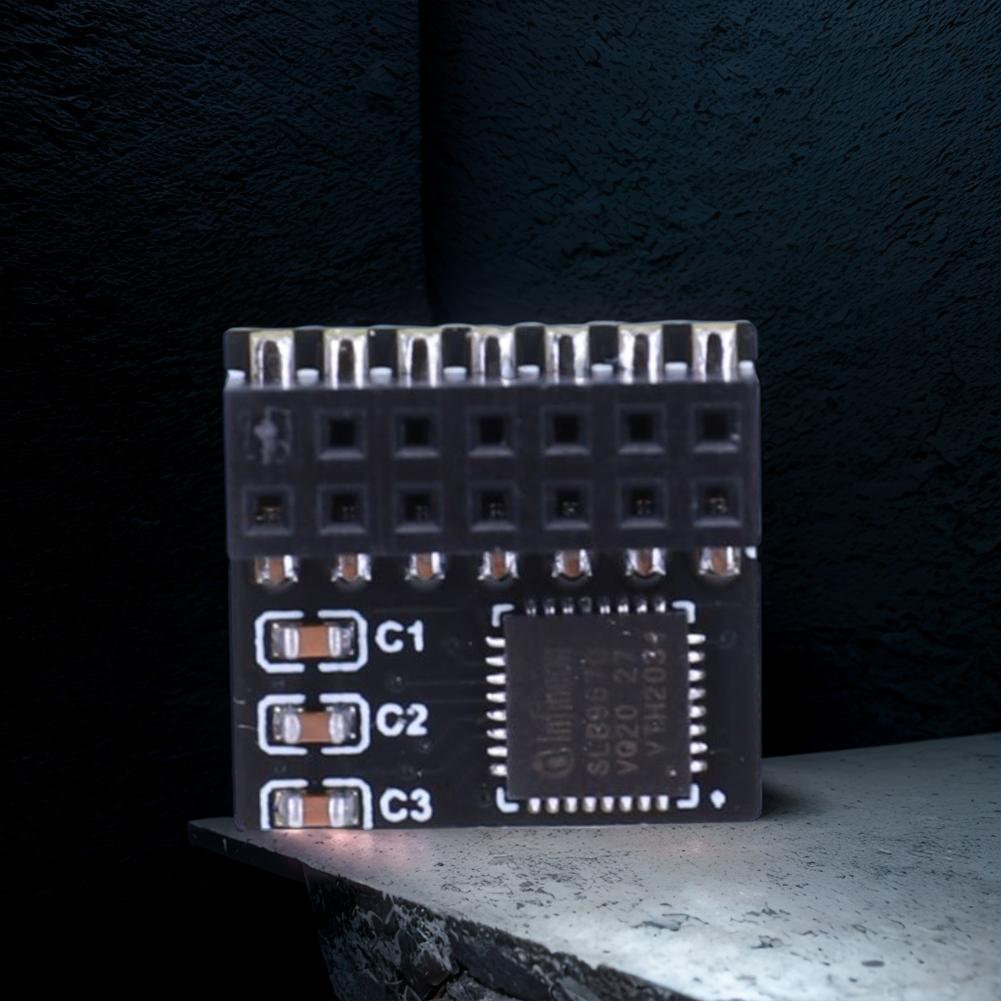 TPM 2.0 Portable TPM 2.0 Remote Card 14 Pin SPI TPM2.0 Remote Card Board Encryption Security Board Fit for ASUS Motherboard