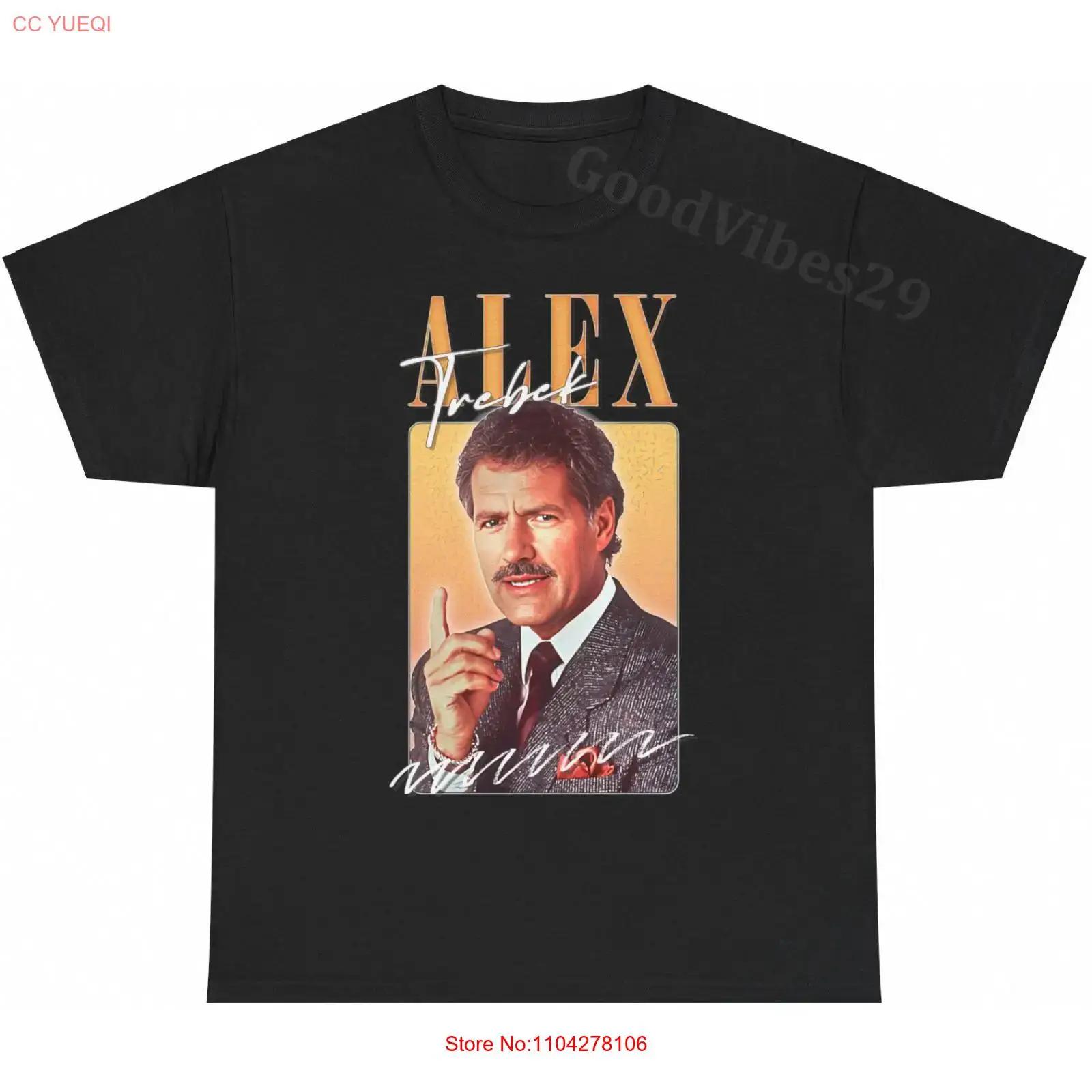 

Alex Trebek Jeopardy Tribute Vintage Aesthetic T Shirt S 5XL vintage Washed Soft streetwear Unisex fashion Casual S разноцветный