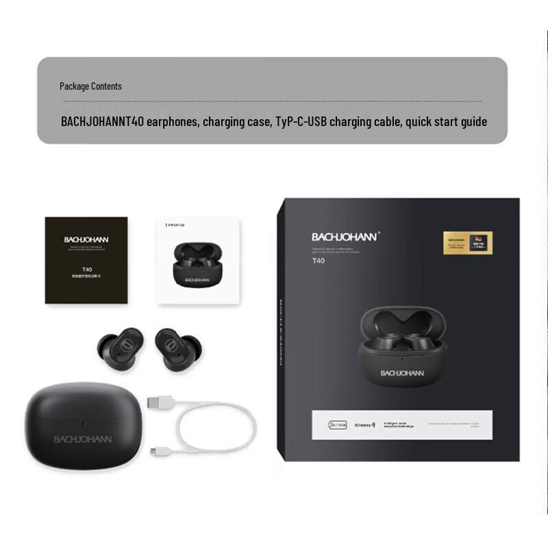 Bach John T40 Wireless Bluetooth Earbuds
