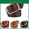 Stylish Men's Leather Aviation Belt Pure Cowhide Waist Belt Vintage Retro