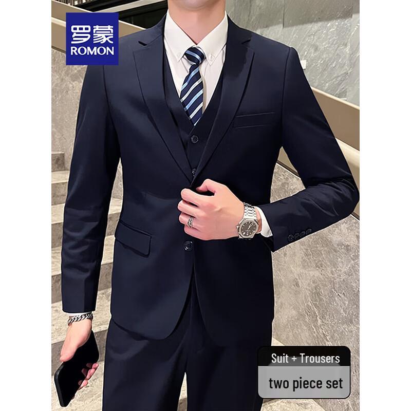 ROMON Men s Business Slim Fit Suit Set 34