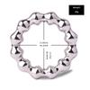 FRRK Nipple Clamps Rounded Special Nipple Leather Bondage Chain Clips Breast Nipple Clamp Stimulation for Women SM Toy, Faak Toy