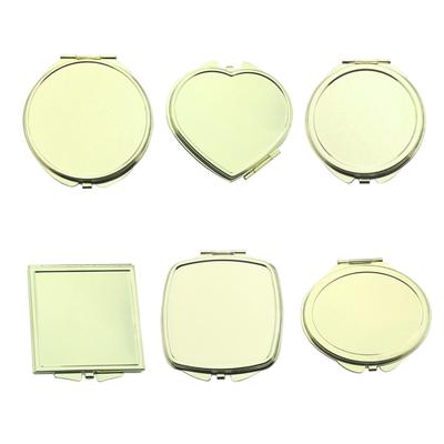 Portable Cat Head Love Heart Round Square Folding Mirror Makeup Cosmetic Tool