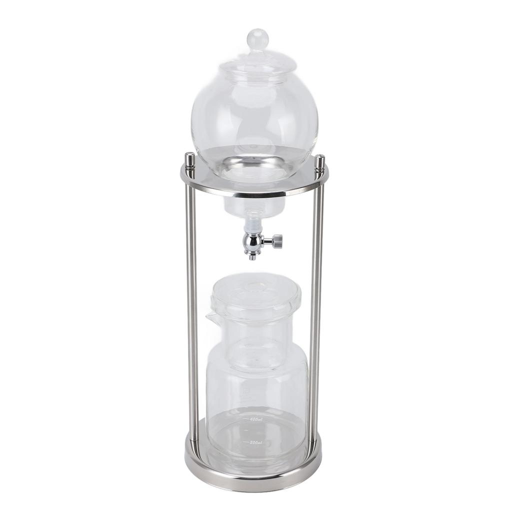Ledový kávovar Cold Brew Dripper Nerezová ocel Sklo 5 až 8 šálků 600 ml Věž Cold Brew pro domácnost