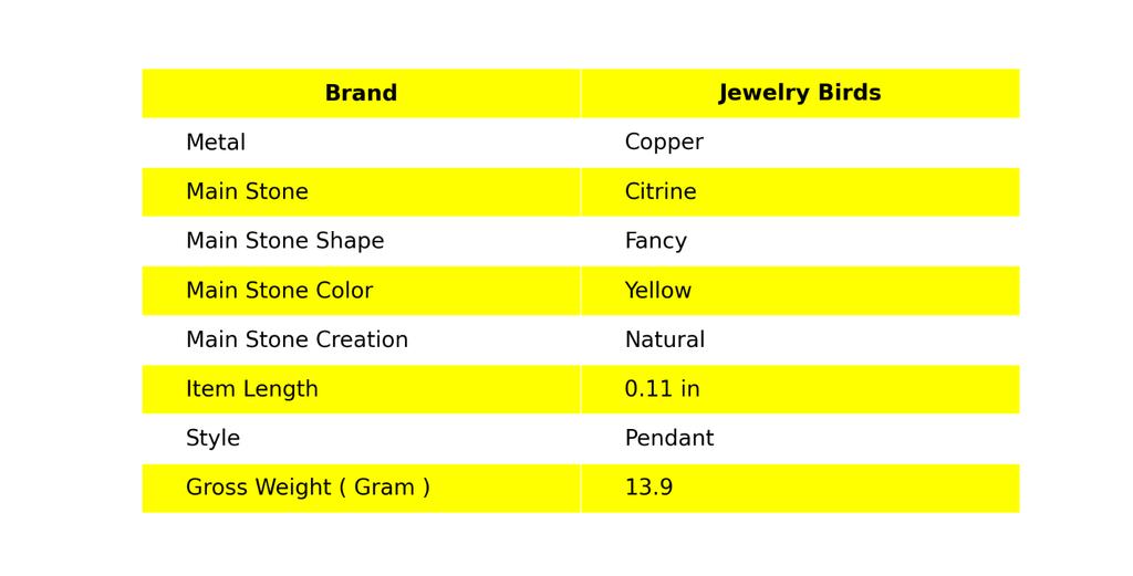 Citrine Gemstone Gold Plated Sisters Day Electroformed Ethnic Engagement Pendant V-119