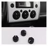 NIJIU Toyota FJ Cruiser Air Conditioning Knob Modified FJ Central Control Interior Decoration Cruiser Air Conditioning Button Compatible (Black)