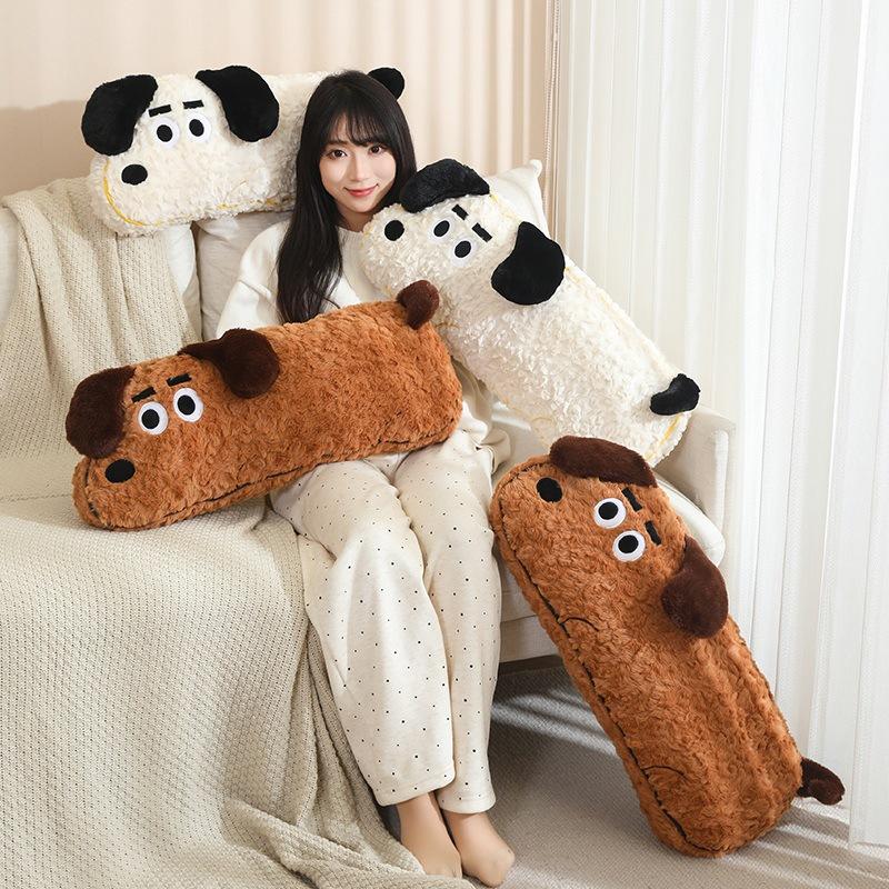 Puppy Long Throw Pillow Girls Sleeping Plush Throw Pillow Home Sofa Decoration Throw Pillow Wholesale