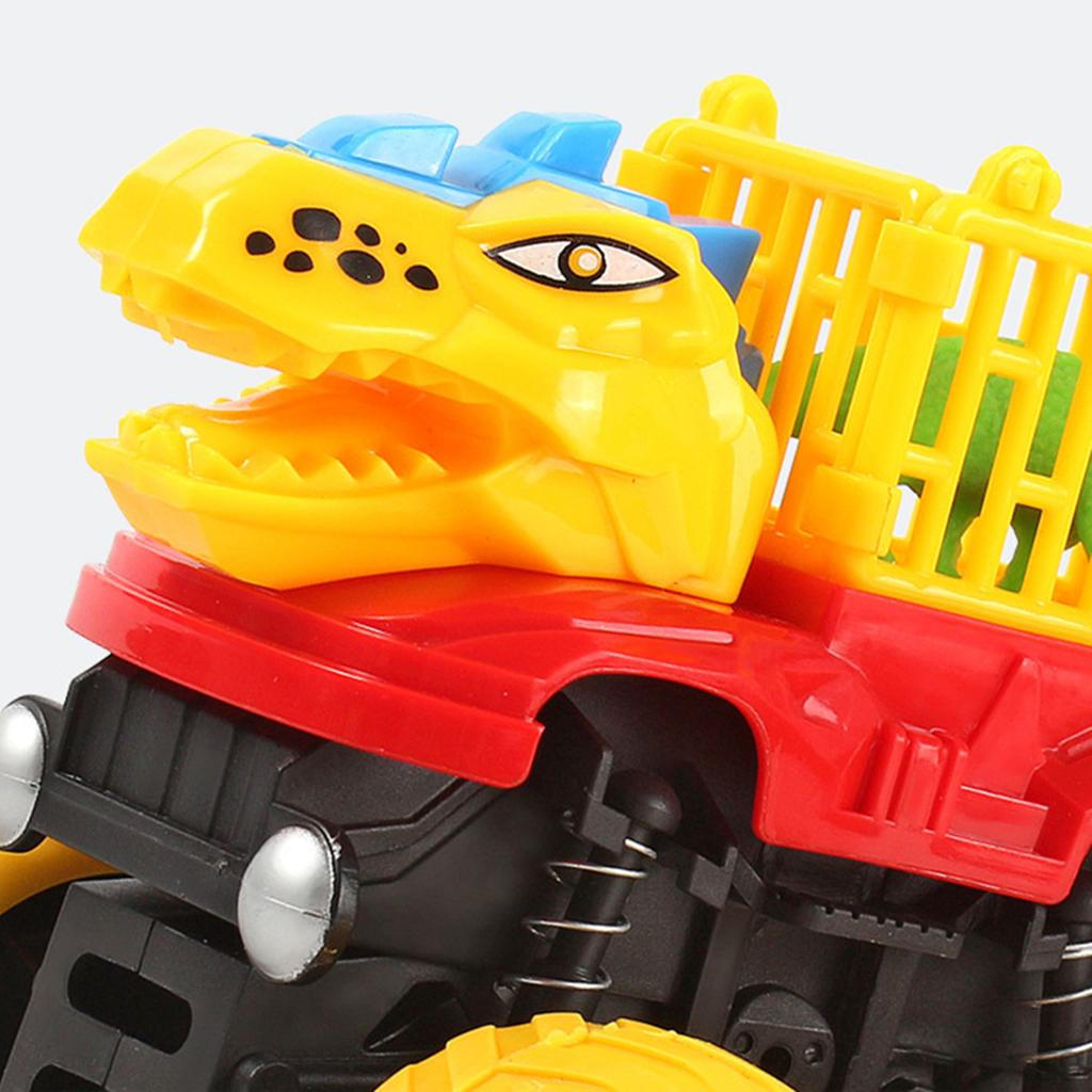 Baby Dinosaur Truck Carrier, Early Educational Toys Vehicles Toy Cars Playset for Unisex