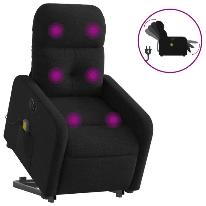 VidaXL Electric Massage Recliner, Relaxation Chair with Adjustable Backrest and Footrest, Salon Seat 3206824