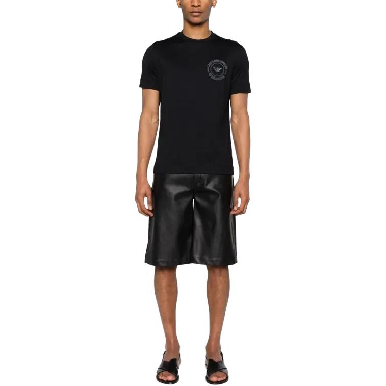 EMPORIO ARMANI SS24 T Shirt Men's Black 3D1TG8-1JOCZ-0051