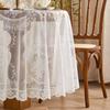 New Square Table Round Table Hollowed Out French Lace Round Mirror Flower Living Room Bedroom Study Dining Table