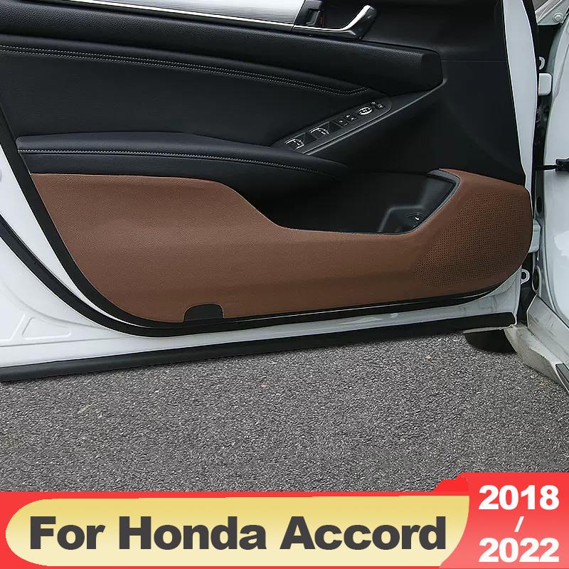 

Для Honda Accord X 10th 2018 2022 Anti Kick Pad Автомобільні двері протектор декоративна плівка Shell шкіряні аксесуари B Black