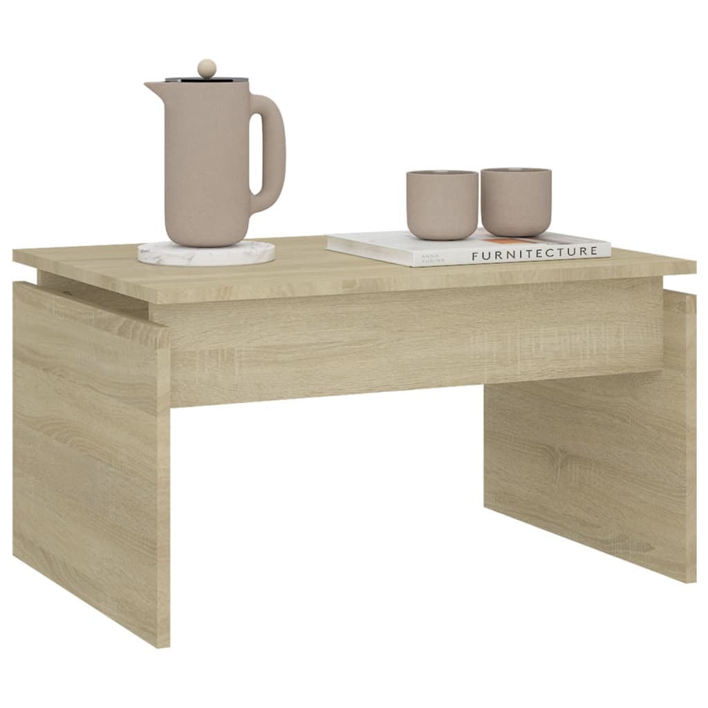 Vidaxl Couchtisch, Sonoma-Eiche, 68X50X38 Cm, Holzwerkstoff