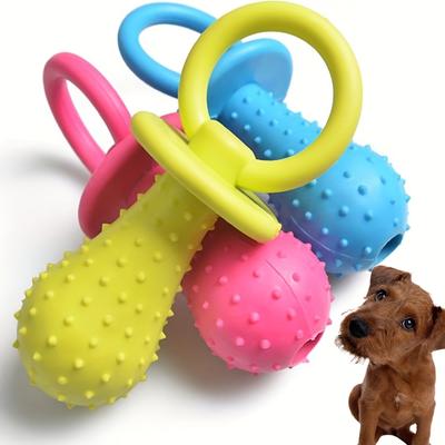 Evcil Hayvan Emzik Oyuncak Kauçuk Yavru Köpek Kedi Azı Dişi Emzik Diş Temizleme Oyuncak Çan İçerisinde