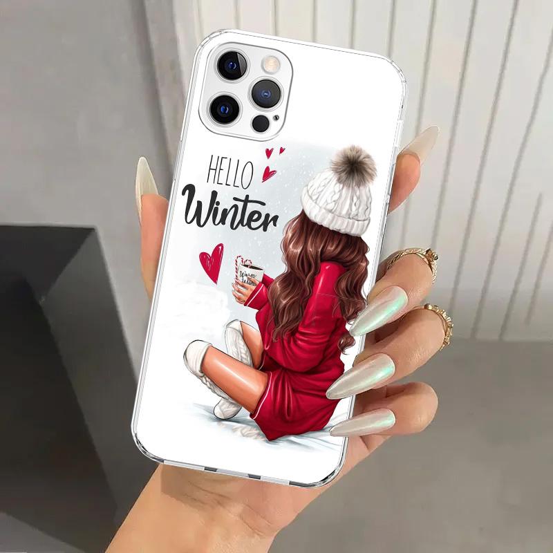 Girl Boss Female Coffee Phone Case for Iphone 17 Air 16 15 Plus 14 13 Mini 12 11 Pro Max 16E 7 8 SE 2020 Soft Funda Print Shell