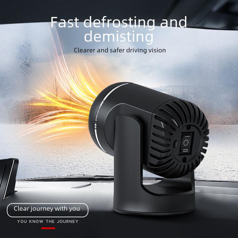12V Car Heater & Glass Defogger - Fast Heating & Cooling Hair Dryer