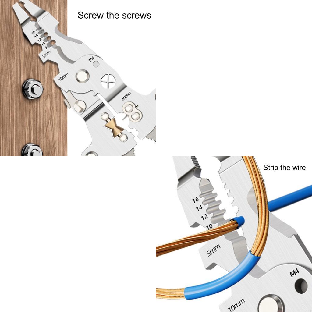 11 IN 1 Foldable Wire Stripper with Electricity Measurement Plier for Cutting China Mainland