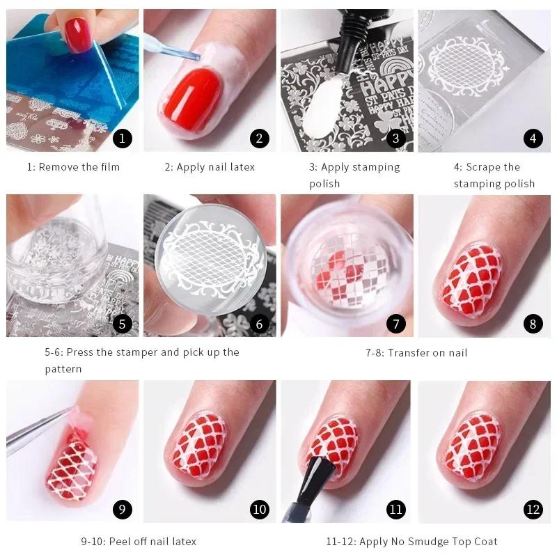 Tiger Zebra Leopard Print Nail Stamping Plates Animal Image Printing Stencil Nail Stamp Templates Nail Art Tool Nails Decoration