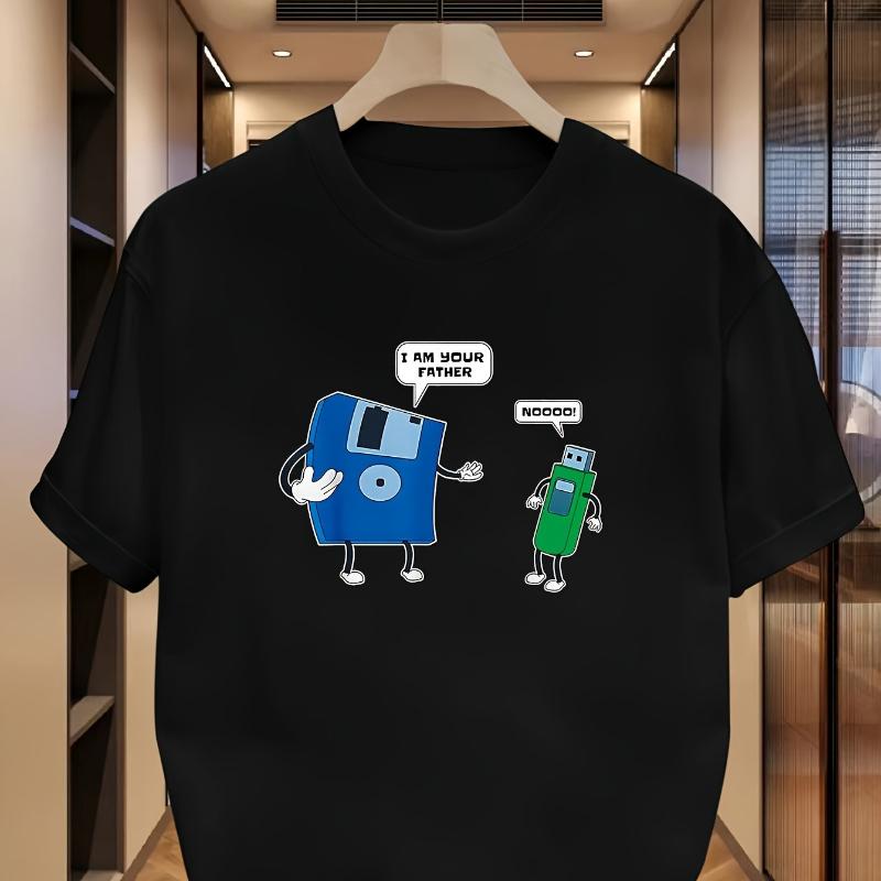 

Meme Print T-Shirt,Lightweight T-Shirt Breathable Cool, Comfortable Wear XXL белый