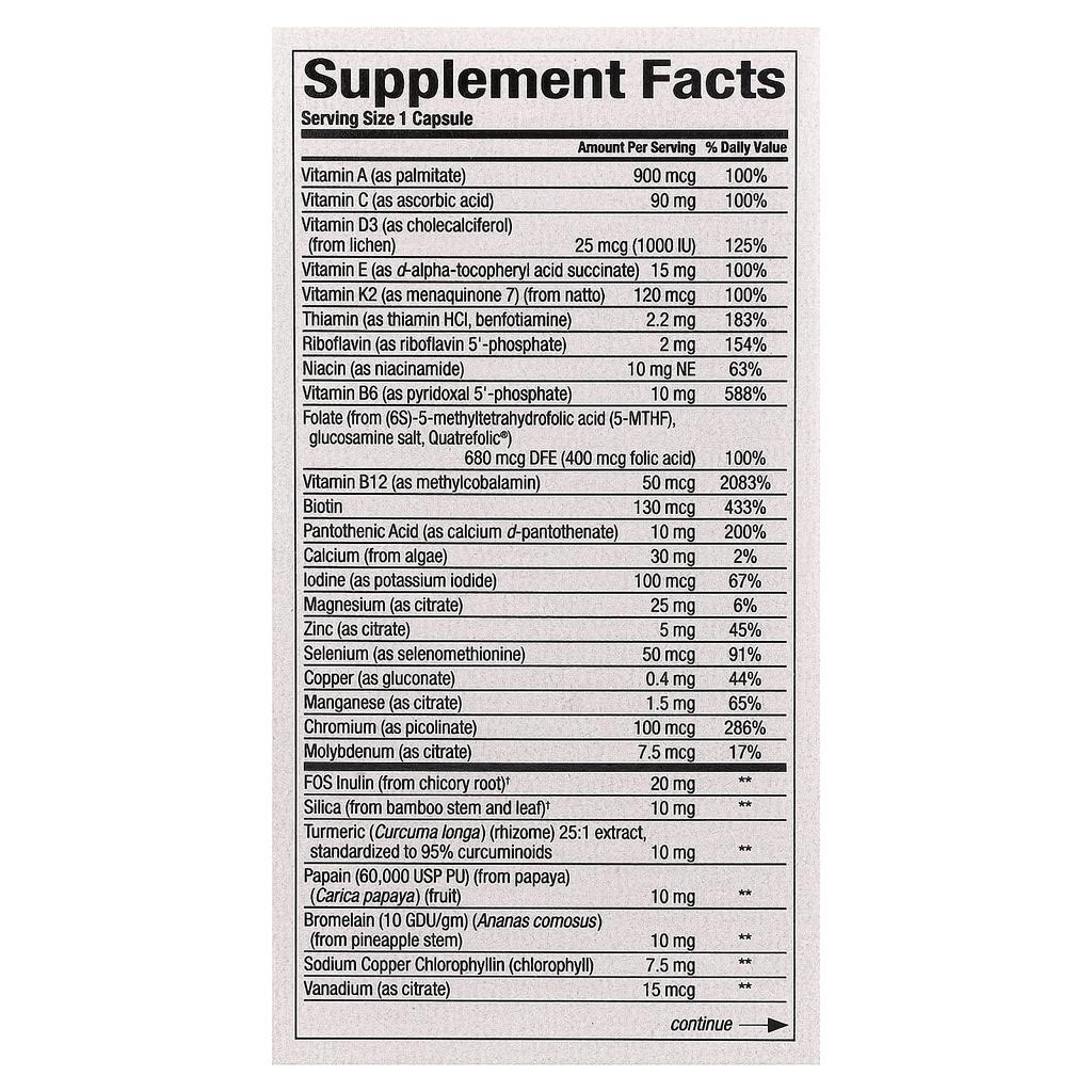 Natural Factors, Whole Earth & Sea®, Multi for Women 50+, 60 Veggie Capsules