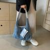 Popular Denim Women's Bags New Casual Lazy Wind Large Capacity Shoulder Underarm Bag Portable Tote Bag