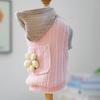 Two Legged Pet Knitted Hoodie Hollow Out Dog Pullover Fashion Dog Base Sweater  for Indoor Outdoor