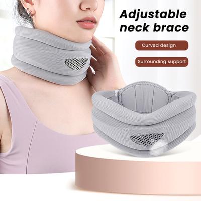 Soft Foam Neck Brace for Pain Relief And Support Adjustable Cervical Collar Neck Protector Wrap for Women Men Spine Pressure Relief