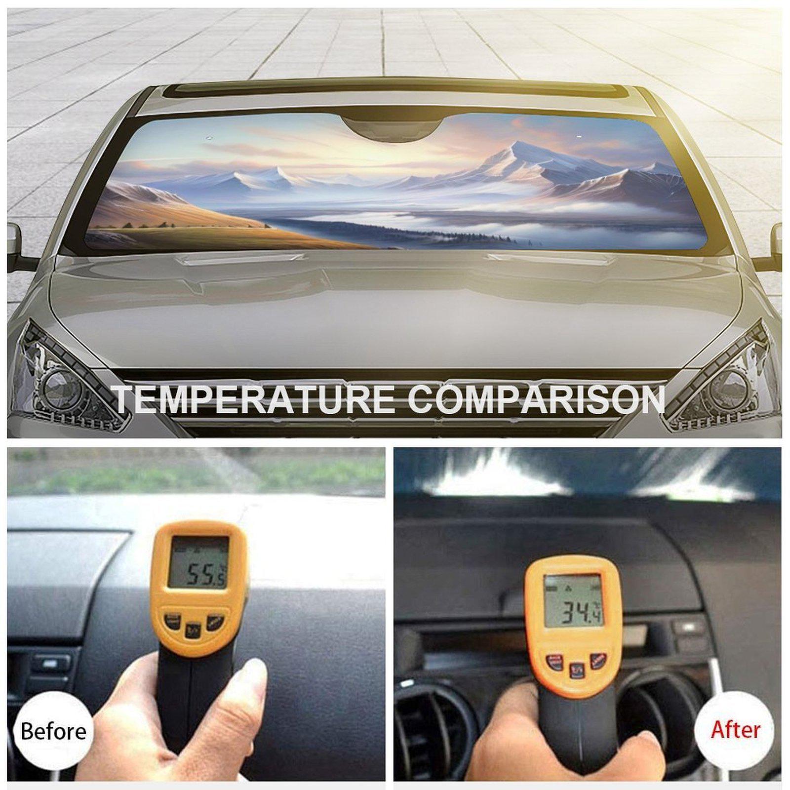

Custom Car Sunshade: Front Windshield Heat Insulation & UV Protection for SUVs and Off-road Vehicles 51×28 inches
