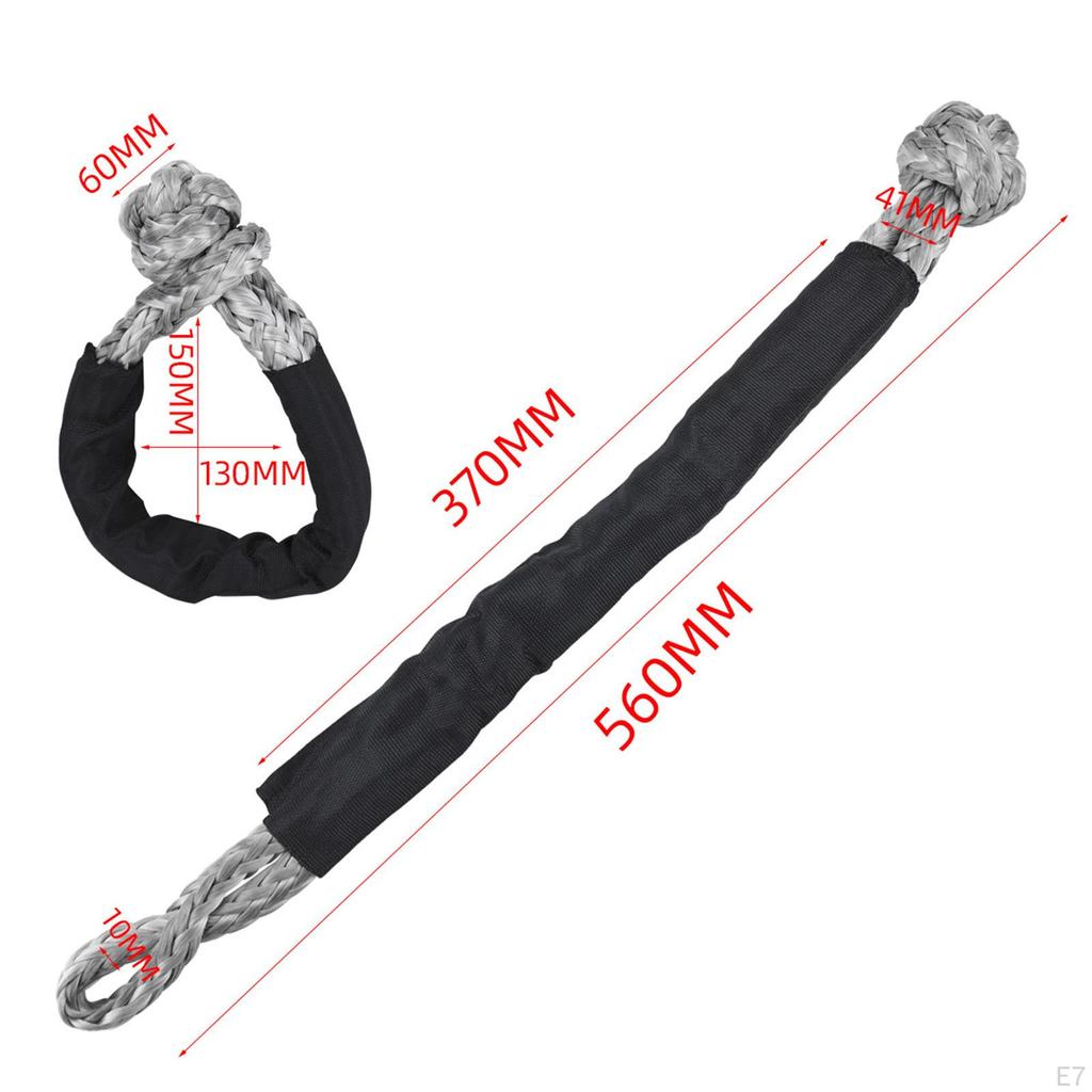 Accesorii pentru ocheți de frânghie din fibră de înaltă densitate pentru ATV Lungime 56cm cu Manșon de Protecție