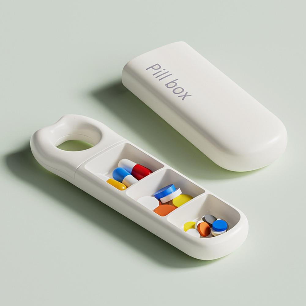 Gifts 3-grid Daily Pill Organizer Portable Mini Pillbox Pocket Travel Pill Holder