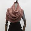 Women'S Elegant Loose-Fit Cable- Sweater Scarf - Soft Warm Winter Shawl, Solid Color Versatile Neck Wrap for Casual Outings