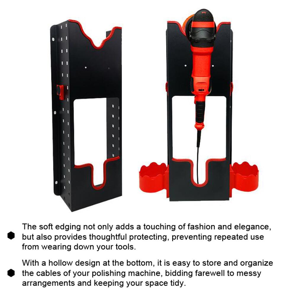 Car Polisher Holder Multifunctional PolishingGrinding Machine Wall Mount Storage Rack for Car