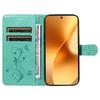 For Realme 15T 5G/Realme 15 5G PU Leather Cases Flower Pattern Wallet Stand Phone Cover with Strap