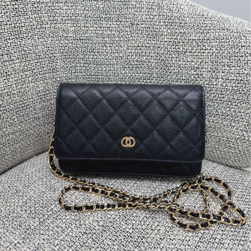 Xiaoxiangfeng woc Glückstasche, Diamantkette, Umhängetasche, kleine quadratische Ledertasche, Damen-Münztasche, Handytasche.