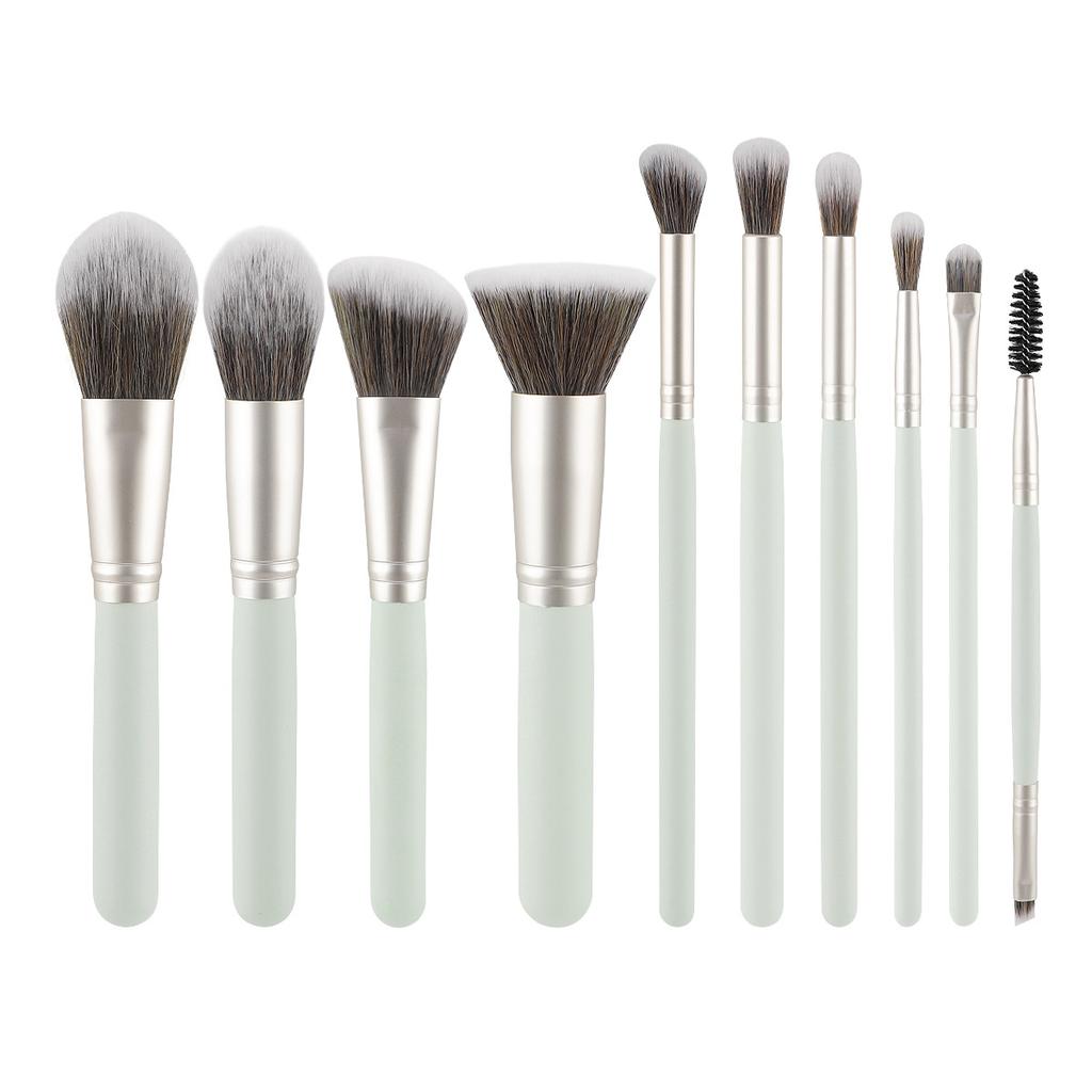 New Product 10 Makeup Brush Set, Loose Powder Brush, Flame Brush, Grooming Brush, Flat Head Foundation Brush, Eye Brush, Makeup Tool Now