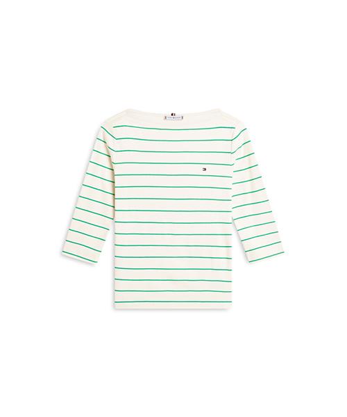 TOMMY HILFIGER Slim Boat Neck Striped T-Shirt (T22G1Tto050Wt304Q)
