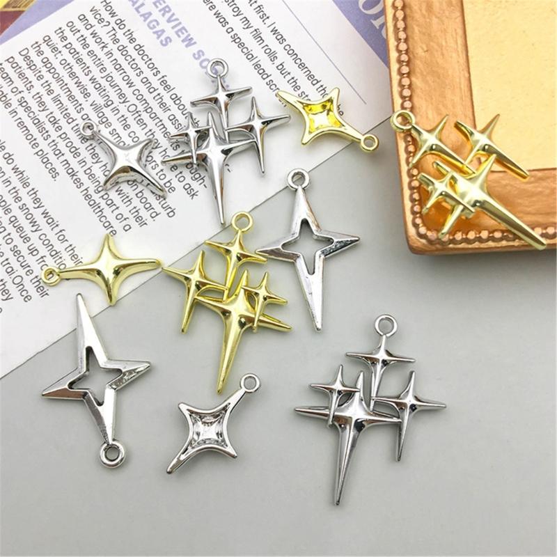 Elegant Four Pointed Star Pendant DIY Jewelry Accessories Chic Jewelry Pendants