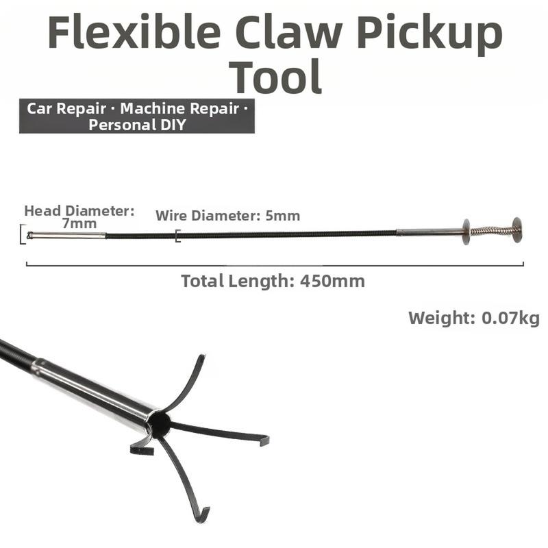 Car Repair Flexible Magnetic Pickup Tool With Claw For Machinery Maintenance Retrieve Dropped Metal Parts